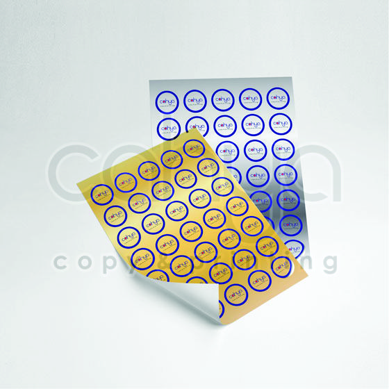 Cetak Sticker Metalic